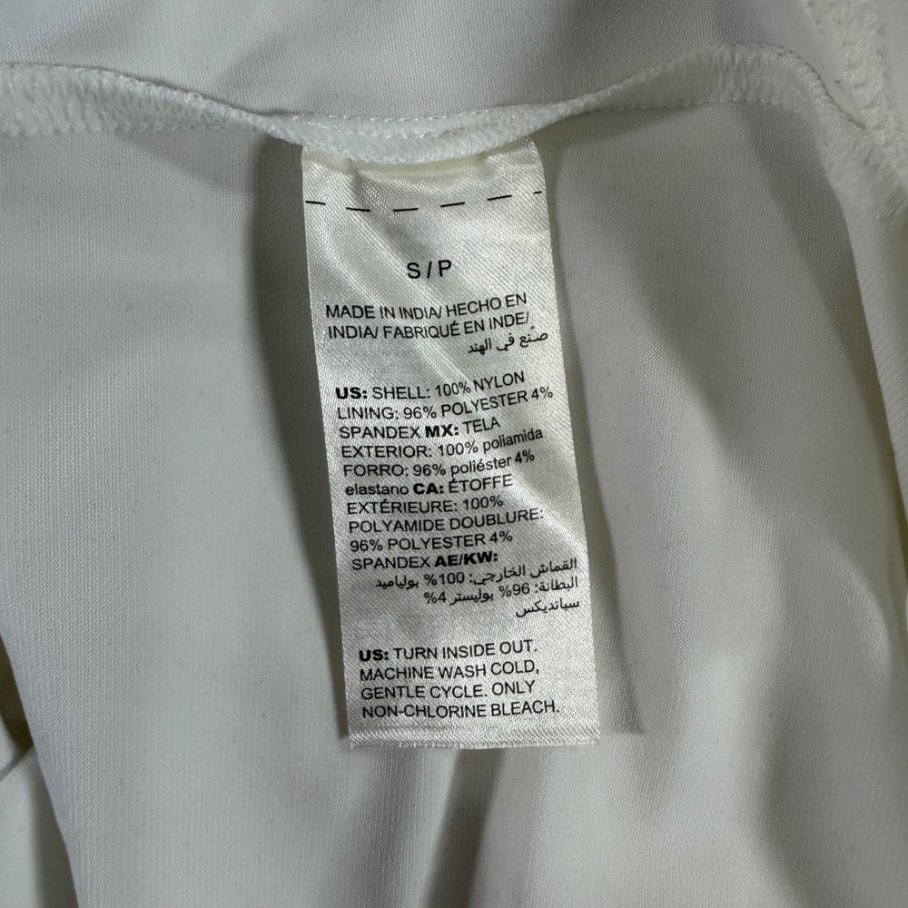 White House Black Market Ecru Beaded Leaf Date Top NWT 570251724 Small - Picture 6 of 9